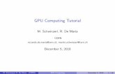 GPU Computing Tutorial