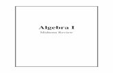 Alg1 Midterm Review