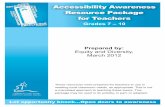 Accessibility Awareness Resource Package may 2012