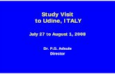 Study Visit to Udine, ITALY