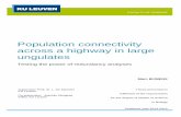 Population connectivity across a highway in large ungulates