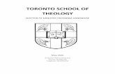 TORONTO SCHOOL OF THEOLOGY
