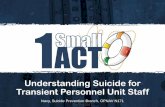 Understanding Suicide for Transient Personnel Unit Staff