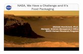 NASA, We Have a Challenge and It’s Food Packaging