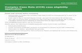 Complex Case Rate (CCR) case eligibility application