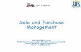Sale and Purchase Management
