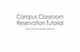 Campus Classroom Reservation Tutorial