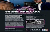 Sound AT WAAPA