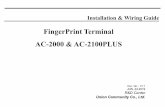 FingerPrint Terminal AC-2000 & AC-2100PLUS