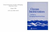 Ocean Incineration: Its Role in Managing Hazardous Waste