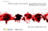 Manage people performance (BSBMGT502)