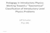 Classification of Introductory-Level Physics Problems