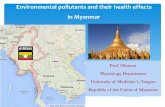 Environmental pollutants and their health effects in Myanmar