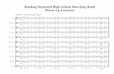 Reading Memorial High School Marching Band Warm-Up Exercises