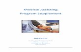 Medical Assisting Program Supplement