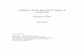 Alliance Icing Research Study II (AIRS II) Science Plan