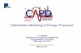Optimization Modeling of Energy Processes