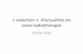 « selection » d’actualités en onco-radiothérapie