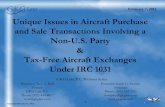 Unique Issues in Aircraft Purchase and Sale Transactions ...