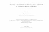Robust Decentralize Supervisord Controy l of Discrete-Even ...