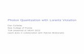 Photon Quantization with Lorentz Violation