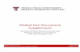 Global Fee Document Supplement