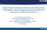 Optimizing Selection Criteria and Response to Bladder ...