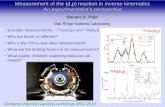 Measurement of the (d,p)reaction in inverse kinematics An ...