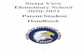 Sierra View Elementary School 2020-2021 Parent/Student ...