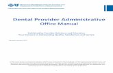 Dental Provider Administrative Office Manual