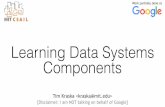 Learning Data Systems Components