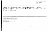 NUREG/CR-1856, 'An Analysis of Evacuation Time Estimates ...