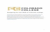 Designing for Fall 2020 at Colorado College