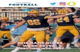 2018 GAME NOTES WEEK SEVEN