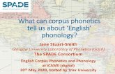What can corpus phonetics tell us about ‘English’ phonology?