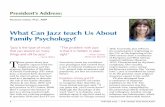 What Can Jazz teach Us About Family Psychology?