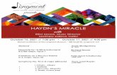 HAYDN’S MIRACLE with