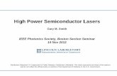 High Power Semiconductor Lasers - BostonPhotonics.org