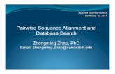 Pairwise Sequence Alignment and Database Search