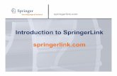 Introduction to SpringerLink springerlink