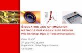 Simulation and optimization methods for organ pipe design ...