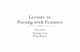 Lecture 21: Parsing with Features