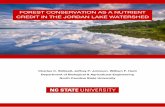 Land conservation as a nutrient credit in the Jordan Lake ...