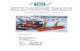 WESTA-Front-Mounted Rotary Snow Plow and Thrower Type 650 ...