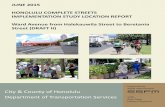 JUNE 2015 HONOLULU COMPLETE STREETS IMPLEMENTATION …