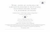 THE APPLICATION OF GEOSTATISTICS IN C ESTIMATION AND ...