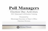 2021 Election Day Activities- Poll Manager Duties (Final)