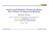 Facts and Wishful Thinking about the Future of Supercomputing