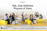 SQL: Data Definition Purpose of Views