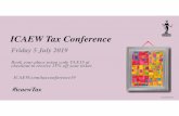 ICAEW Tax Conference